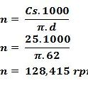 Rumus Untuk Mencari Putaran Spindle Mesin Frais Adalah